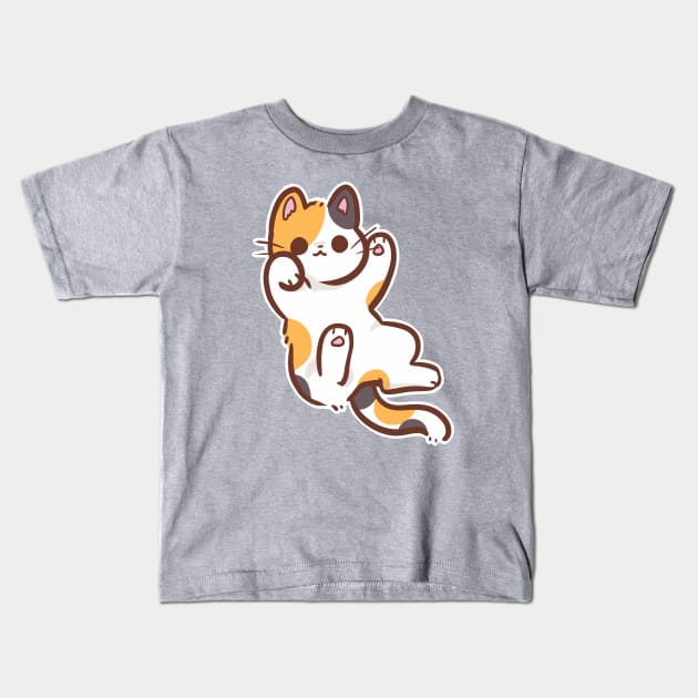 Calico cat Kids T-Shirt by nekomachines